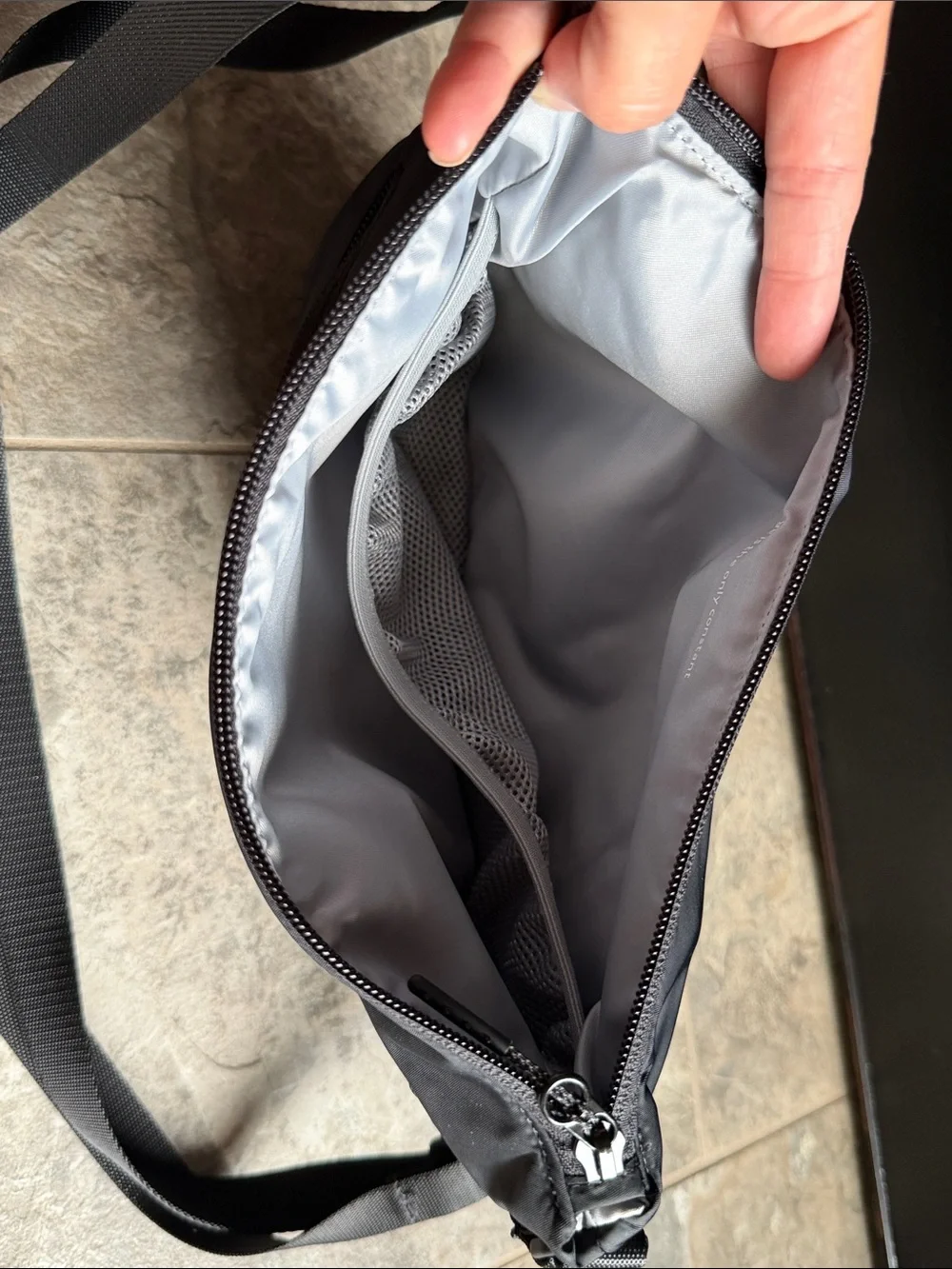 lululemon athletica Black Crossbody Messenger Bag
